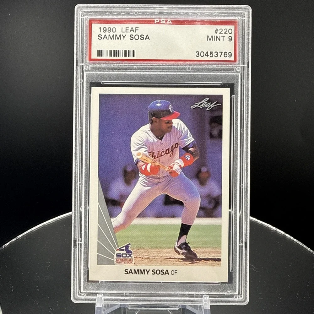 1990‎ Leaf Sammy Sosa Rookie #220 PSA 9